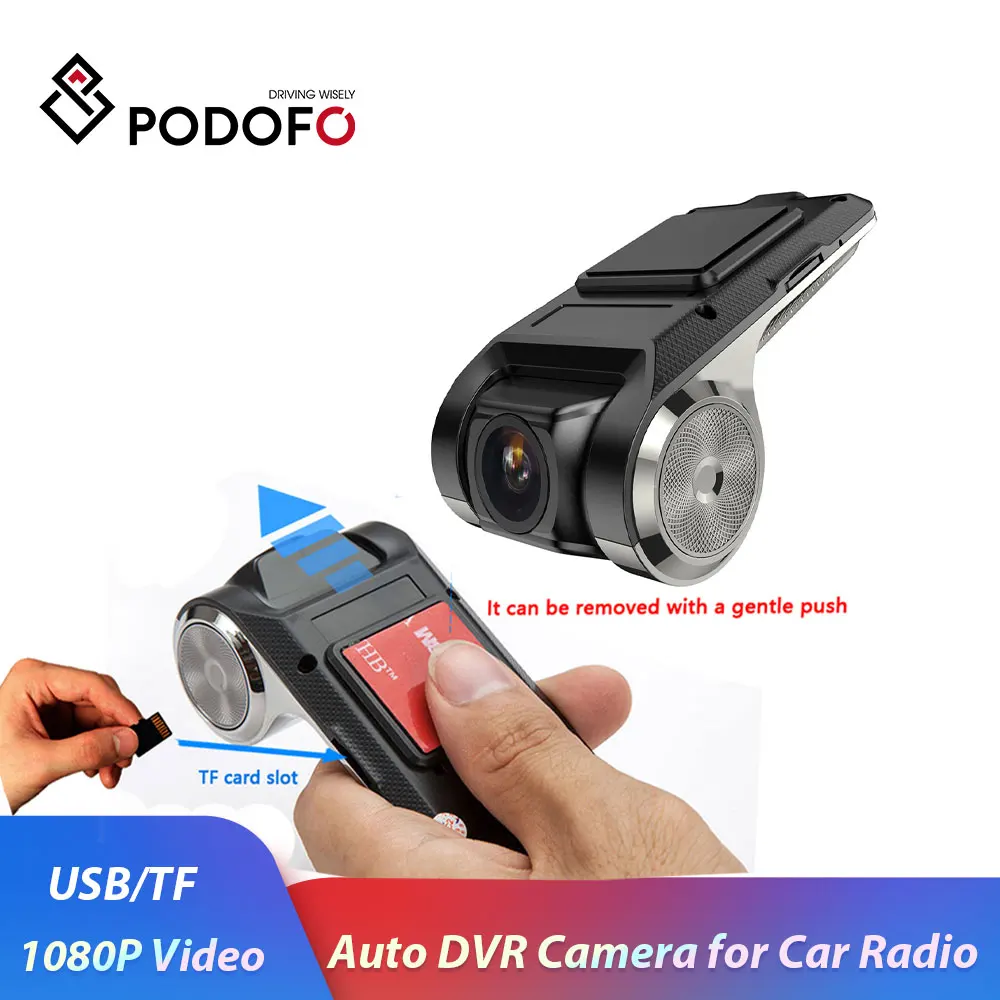 Podofo Android dvr Car recorder Night Version/Loop recording 1080P Auto Recorder 170 ° Car DVR ADAS Dashcam dvr Car recorder|dvr r300|dual camera car dvrcar dvr r300 - AliExpress