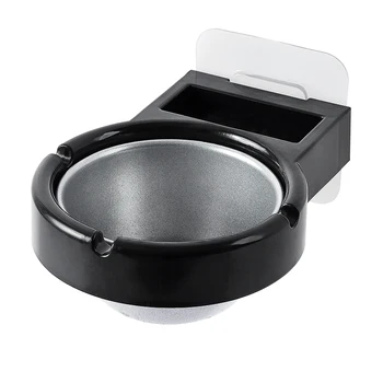 

Portable Hanging Cigarette Storage Rack Bathroom Wall Stainless Steel Ashtray Toilet Storage Cup Cigarette Tool Box