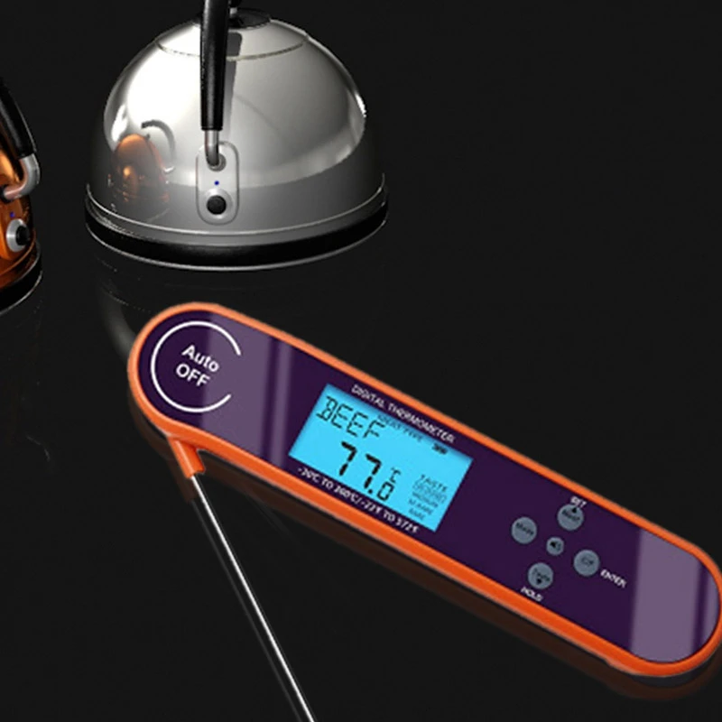 Электронный цифровой дисплей термометр для еды водонепроницаемый Голосовая