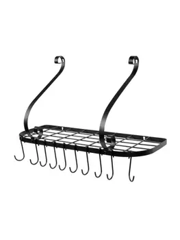 

Kitchen Organizer Shelf Kitchen Pot Rack Mounted Hanging Rack for Kitchen Storage and Organization Wall Shelf for Pots and Pans