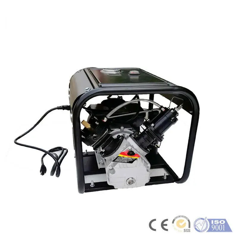 HPDMC PCP Compressor 220V Auto 4500psi 1.5kw Electric Paintball Pneumatic Air Compressor Low Noise