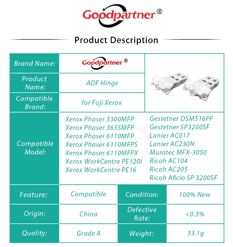 10 шт. 003N01051 003N01018 АДС петля для Xerox WorkCentre 3210 3220 3300 3320 3635 6110 PE16 PE120 для Ricoh SP 3200 AC104 AC205