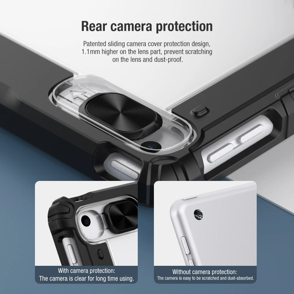 Capa Flip de Couro Nillkin pu para Ipad Capa de 8ª Geração Ipad Pro 12.9 10.9 2023 Air Pro 11 2023 10.22023 2023 - Imagem 2