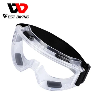 

WEST BIKING Cycling Glasses HD Anti-fog Transparent Goggles Outdoor Sports Work Anti Dust Eye Protection Safety Glasses For Men