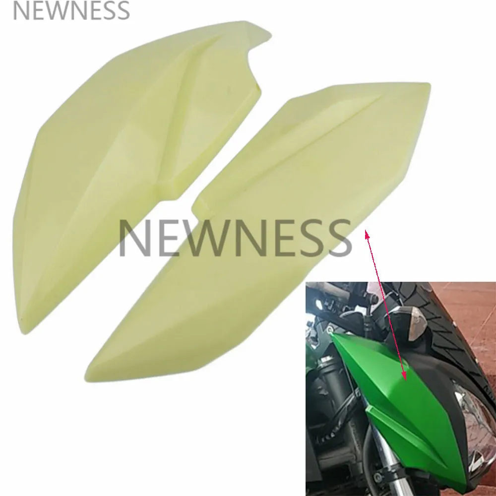 Front Headlight Bracket Upper Side Fairing Cowl Nose Head Fairings Side Panels Cowl Protector for Kawasaki Z250 Z300 2013-