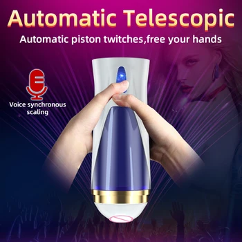Automatic Male Masturbator Cup Space Masturbation HandsFree Stroker 3 Powerful Thrusting Mode Real Vagina Pocket Sex Toy for Men 3