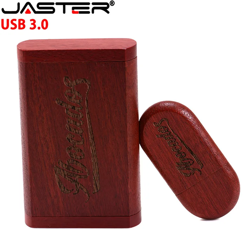 JASTER usb3.0 5 модель Клен карбонизированный орех дерево+ коробка usb флеш-накопитель 4 ГБ 8 ГБ 16 ГБ 32 ГБ клен usb 3,0 деревянный логотип