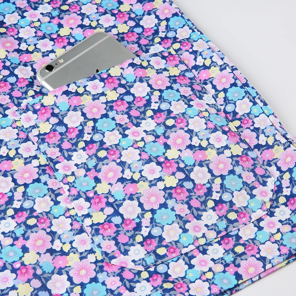 Новая разноцветная хлопковая Униформа с цветочным принтом животных униформа для