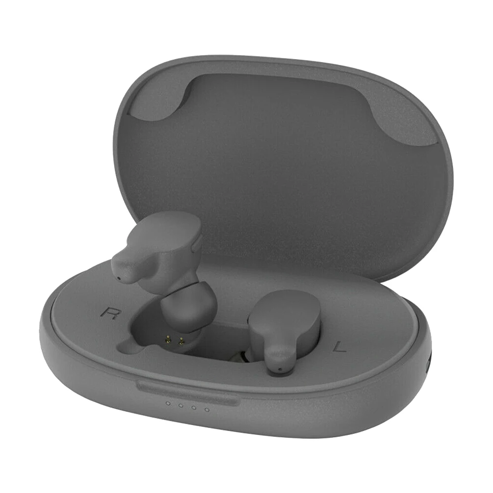 Серый 1 пара Bluetooth наушники BLE5.0 Стерео шумоподавление беспроводные наушники DQ-Drop - Цвет: Серый