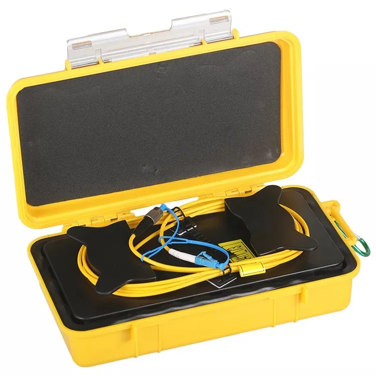 FC UPC LC UPC Free shipping 500M Fiber Optic OTDR Launch Cable Box SM Single Mode OTDR Dead Zone Eliminator Fiber Rings - Цвет: FC UPC LC UPC