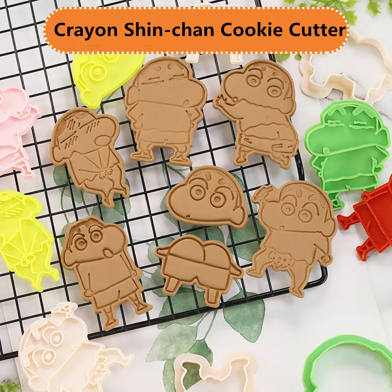 

New Arrival Cute Crayon Shin-chan Biscuit Molds DIY Cartoon Fondant Cookie Baking Tool Cookie Cutter Cake Decorating Tool 9840