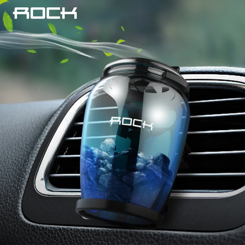Ароматерапия автомобильный держатель ROCK Универсальный автомобильный очиститель воздуха Освежитель автомобильный держатель вентиляционное отверстие роскошный Zeolite держатель ароматизатора