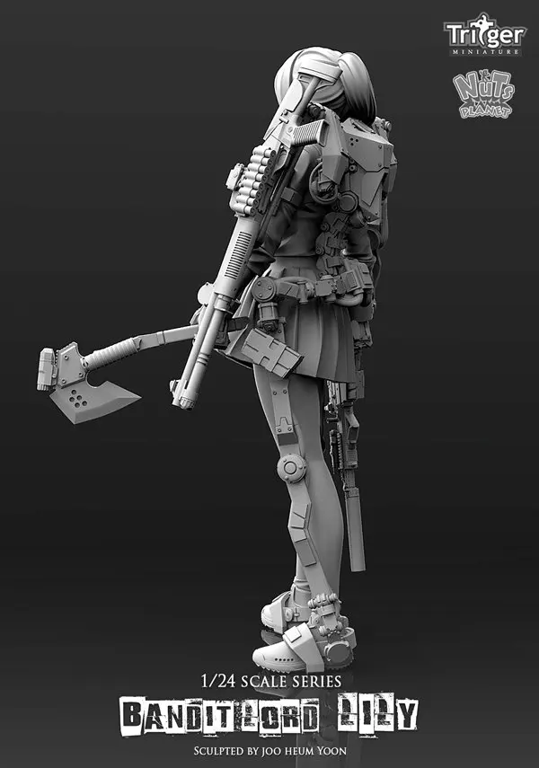 [Loong Way Miniatures] Nuts Planet Bandit Lord Lily 75 мм