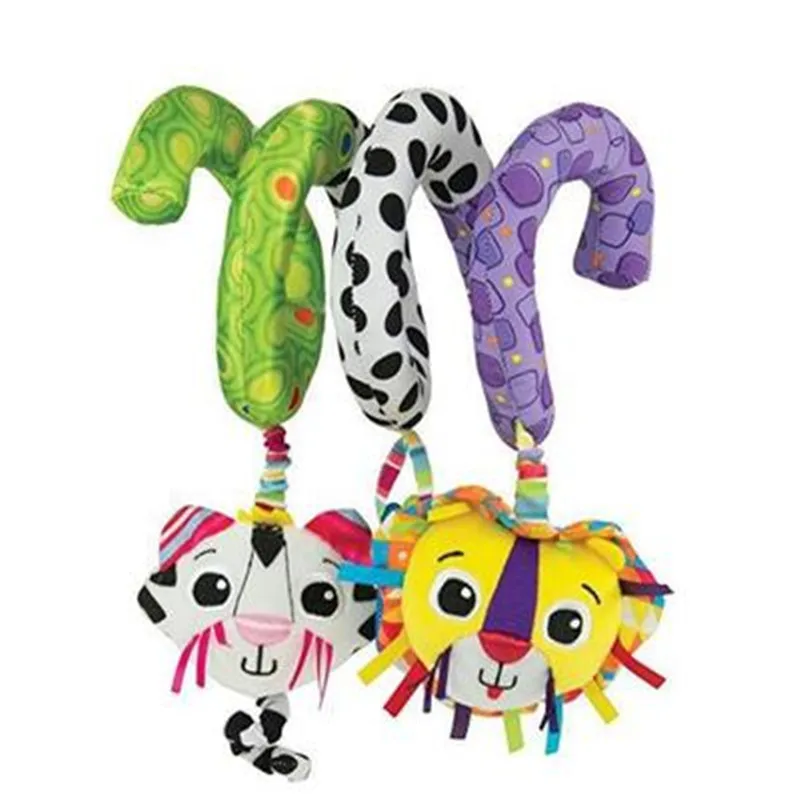 Детские игрушки, подвесная спиральная коляска-погремушка, милые животные, кроватка, мобильная кровать, игрушки для малышей 0-12 месяцев, обучающая игрушка для новорожденных детей