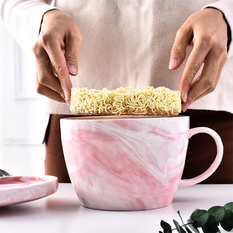 Новинка ins чашка для лапши быстрого приготовления tazas de ceramica creativas Европа чашки и кружка для молока кружка кофе большой забавный canecas divertidas