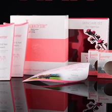 Пользовательские Квадратные гофрированные материалы одежды Косметика Упаковка складная картонная коробка печать- PX11279