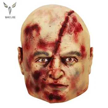 

Waylike Scar face mask Realistic Adult Party Costume Horror Mask Deluxe Freddy Krueger Mask Scary Carnival Cosplay Mask