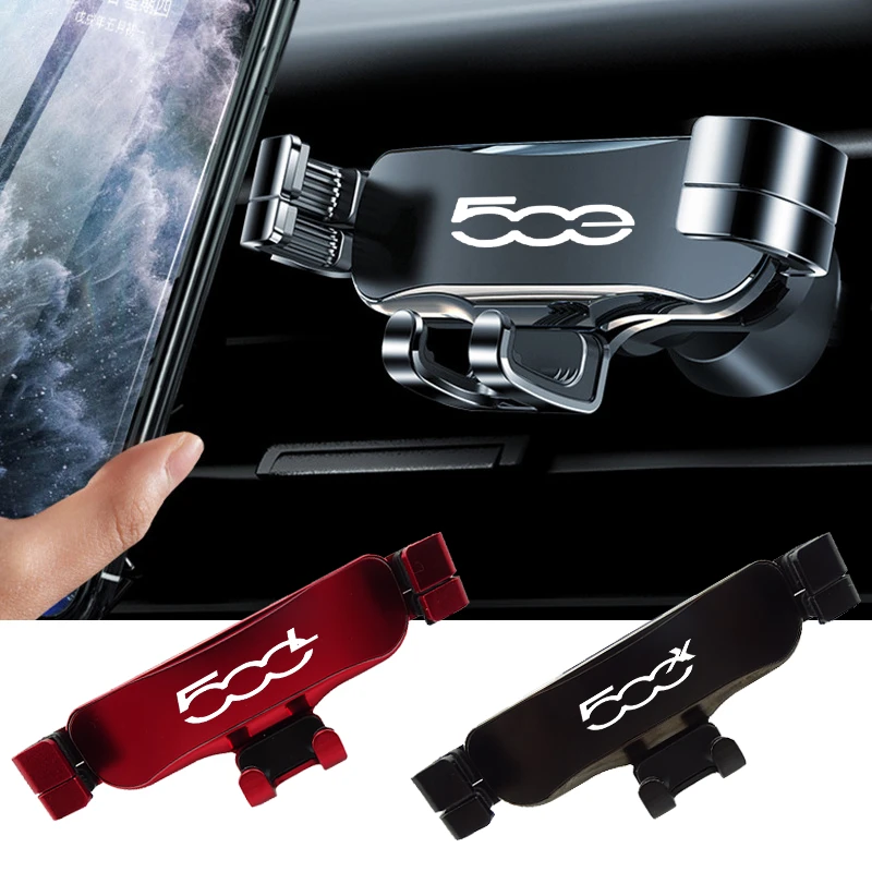 Car Phone Holder Metal Auto Air Outlet Mobilephone GPS Holder For Fiat