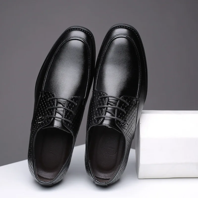 

Men's shoesleather Fashion Scholar Extra Large Business Formal Wear Casual Leather Shoes Dad