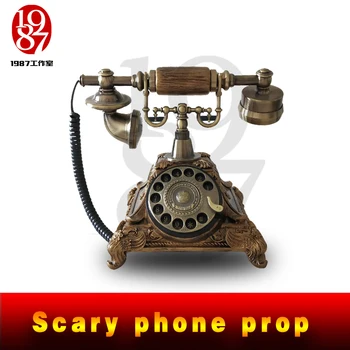 

JXKJ1987 Real Life Room Escape Game Props Scary Phone Prop Dial the Correct Number to Release the EM Lock or Get A Sound Clue