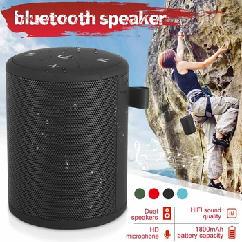 

Hi-Fi Stereo Speaker Portable bluetooth Speaker 5W Mini Wireless Rechargeable Loudspeaker Built-in Microphone 280HZ-16KHz