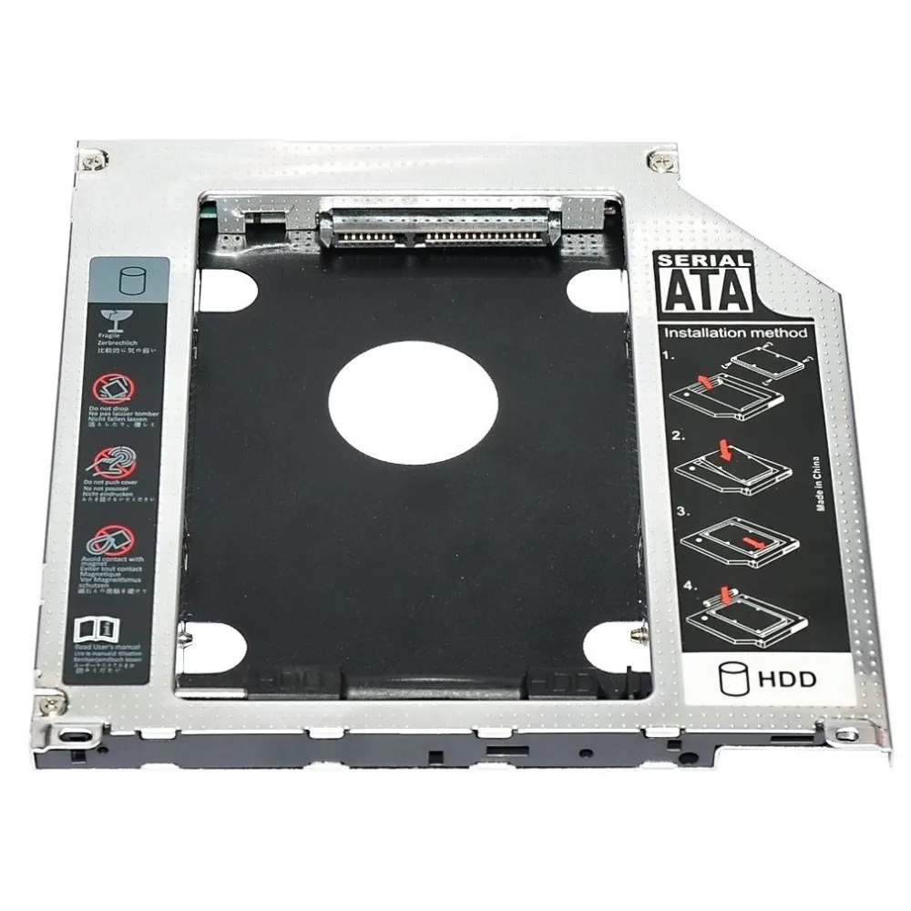 2 5 &quot9 мм SATA 2nd жесткий диск SSD Caddy адаптер для MacBook Pro Unibody A1278 A1286 A1297 компакт дисков