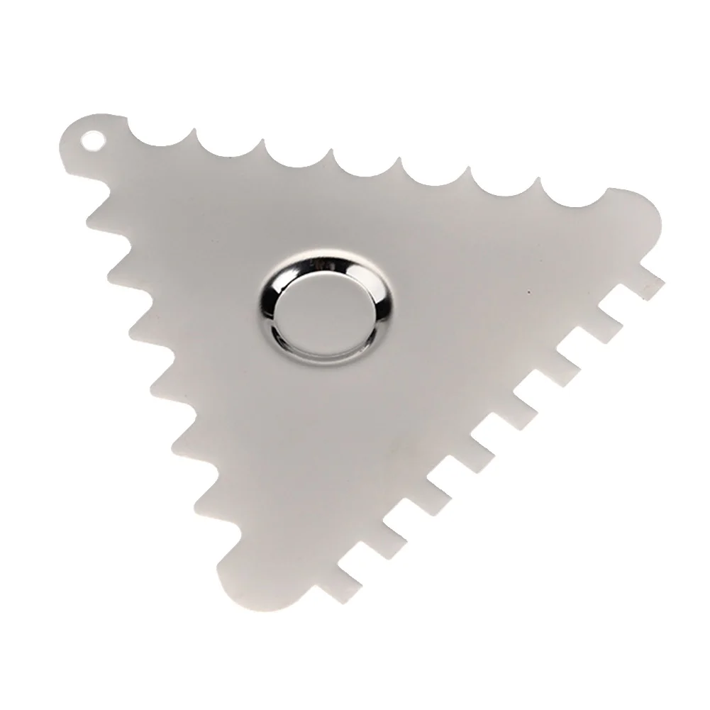 Smoother Cream Scraper Pastry Stainless Steel Triangular Sawtooth Decorating Kitchen Baking Tools Fondant Cake Butter Cutters
