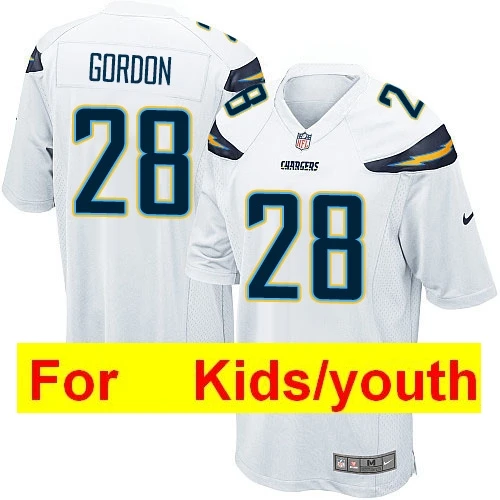 Серый Молодежная футбольная форма в Лос-анжелесском стиле Joey Bosa LaDainian Tomlinson Philip Rocks Keenan Allen Melvin Gordon - Цвет: Серый
