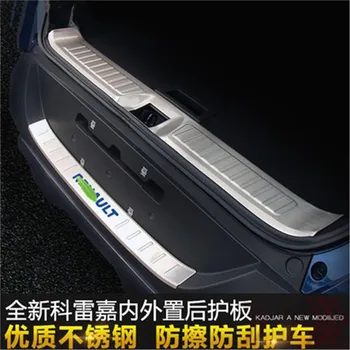 

Car accessories Stainless Steel Rear Bumper Protector Sill Trunk Tread Plate Trim for Renault Kadjar 2.0 2016-2018 Car styling