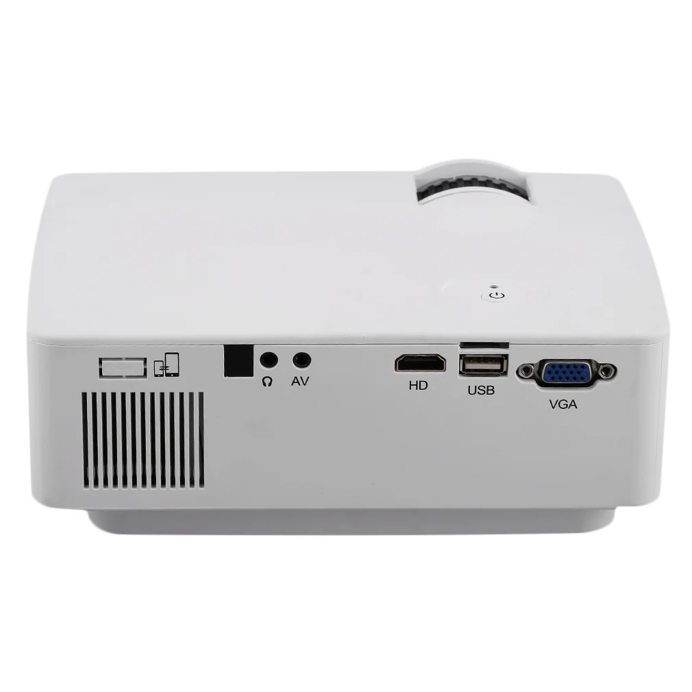 E08 lcd+ светодиодный портативный проектор 1500LM 800x480 пикселей HDMI домашний медиаплеер проекционный потолок UK AU EU штекер