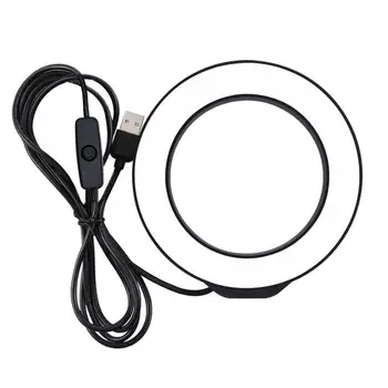 

Portable USB Port LED Ring Light Filling Light Indoors For Live Broadcast Vlogging Photography 4.7 Inch 12cm Ring Lights