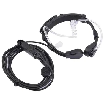 

Throat Mic Radio PTT Accessories Portable Walkie Talkie Earphone In-Ear Covert Waterproof Retractable For Baofeng A58 UV-9R