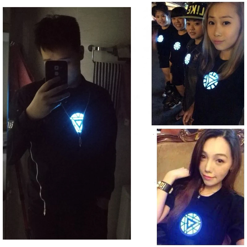 Tanie Iron Man pancerz reaktor rekwizyt cosplay Tony Stark serce może sterować głosem wiele tryby oświetlenia 4 style Light Avengers Endgame