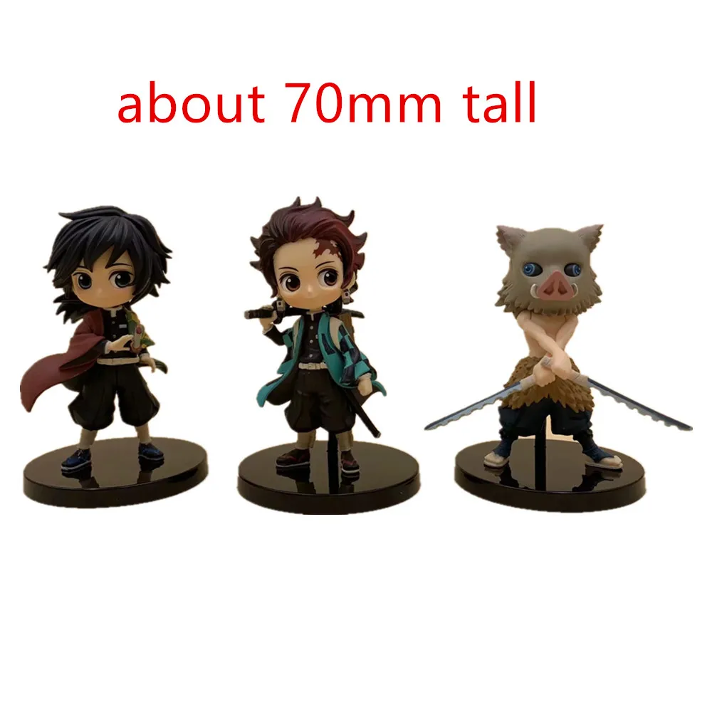 Kimetsu no Yaiba Tanjirou Giyuu Inosuke Nezuko Demon Slayer фигурка ПВХ фигурка игрушка аниме Demon Slayer Brinquedos фигурка