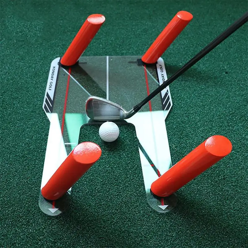 

PC Golf Alignment Trainer Aid Swing Training Speed Trap Practice Base Tool