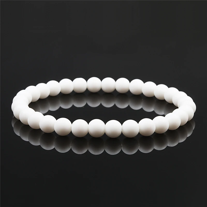 سوار خرز حجري بركاني مرن 6مم