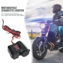 Горячая мотоциклетная Зажигалка USB зарядка автомобильный навигатор сотовый телефон USB быстрая зарядка портативный Вольтметр для мобильного телефона