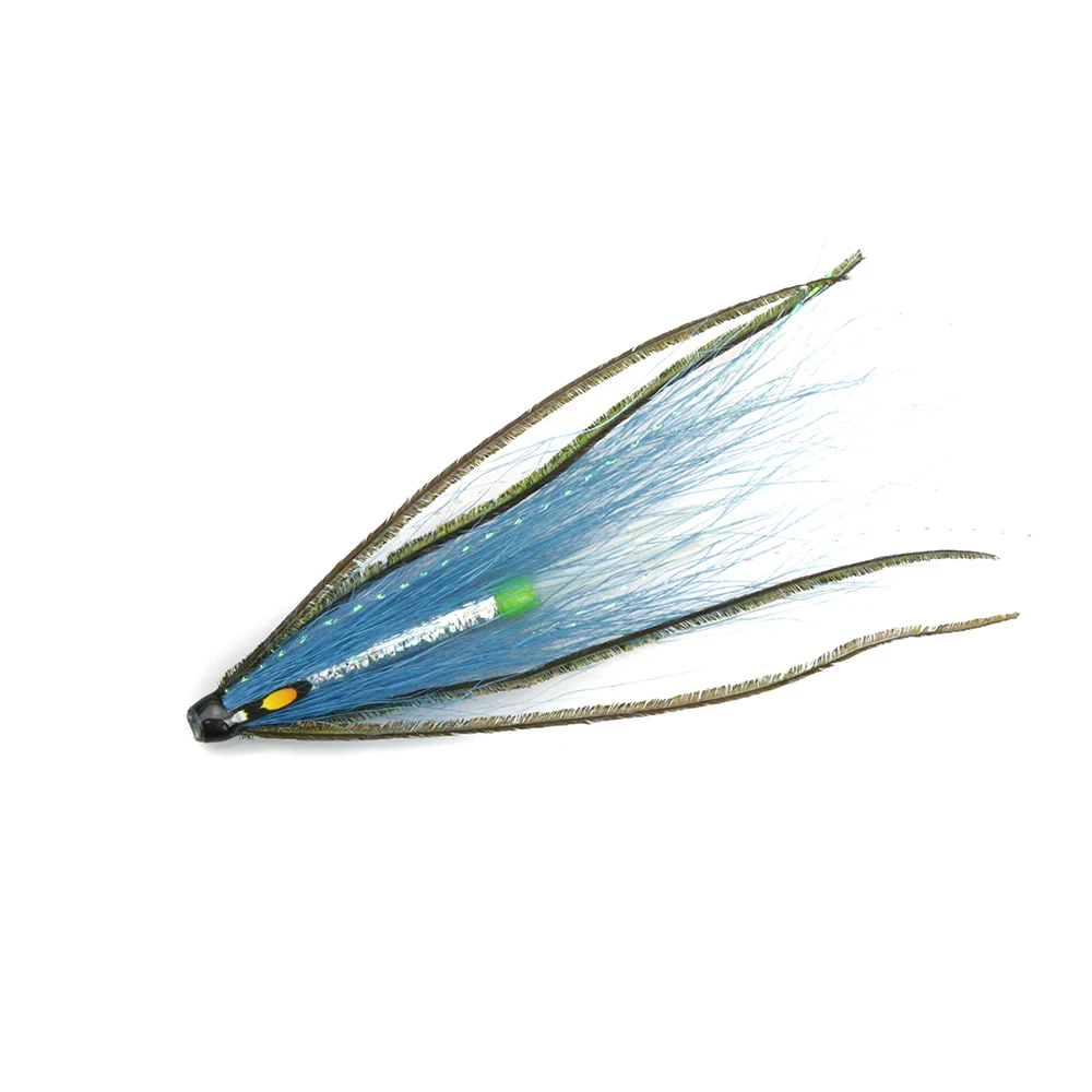 Синяя трубка Nighthawk Летающий лосось Летающий морской форель мухи пластиковые трубки(8-pack