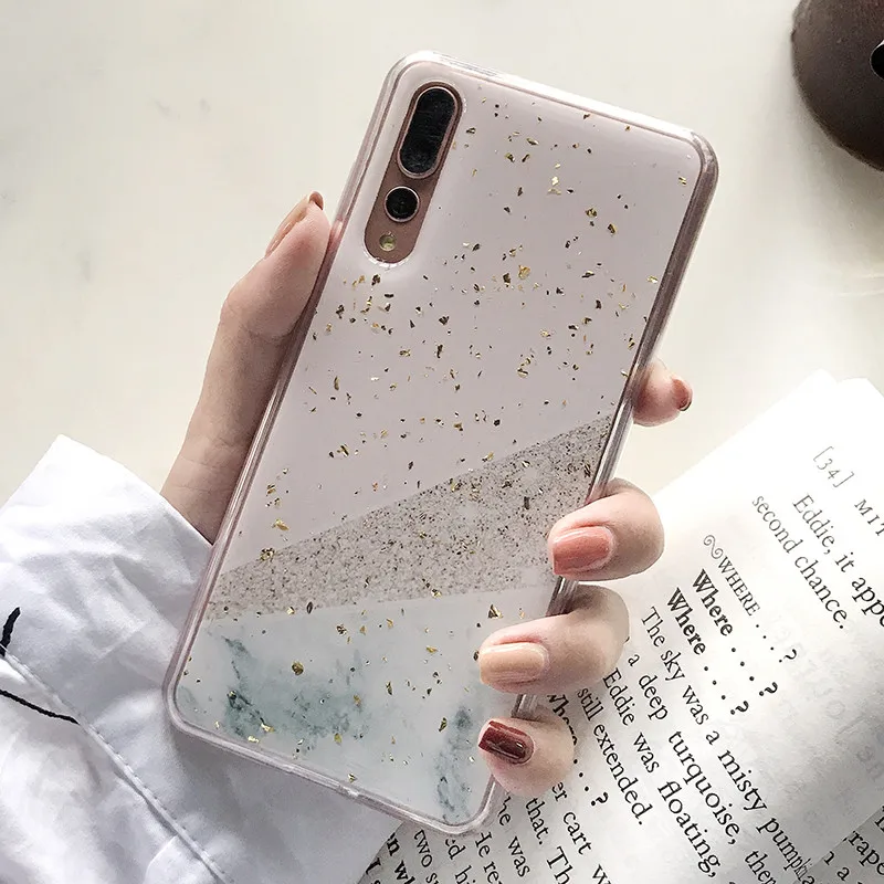 Мраморный чехол для samsung Galaxy S10 Plus S10e S9 Note 9 A9 A7, мягкий силиконовый чехол из ТПУ с кольцом и подставкой для iphone 7 - Цвет: G