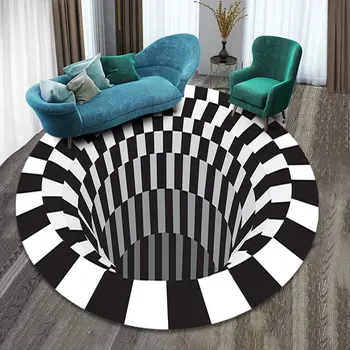 

3D Three-Dimensional Carpet Stereo Vision Doormat Living Room Coffee Table Mat Unique Deisgn Rugs