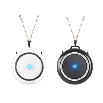 

USB Portable Wearable Air Purifier Personal Mini Air Necklace Negative Ion Air Freshener No Radiation Low Noise for Adult Kid