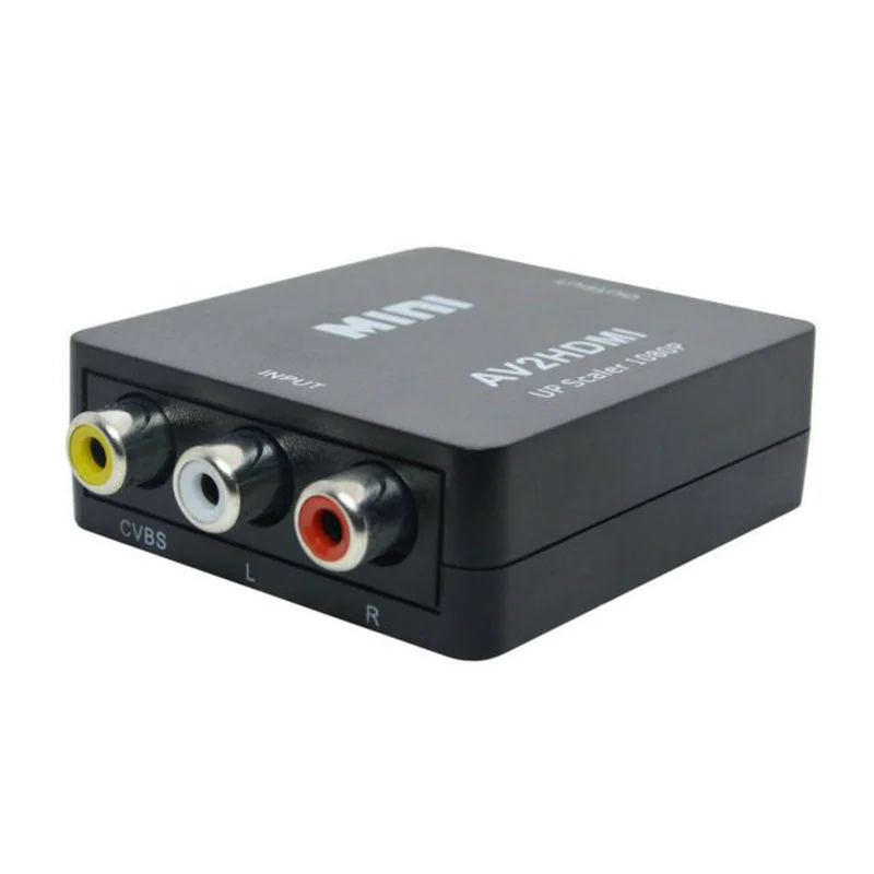 AV в HDMI преобразует Аналоговый композитный вход 1080p (60 Гц) выход белый RCA конвертер