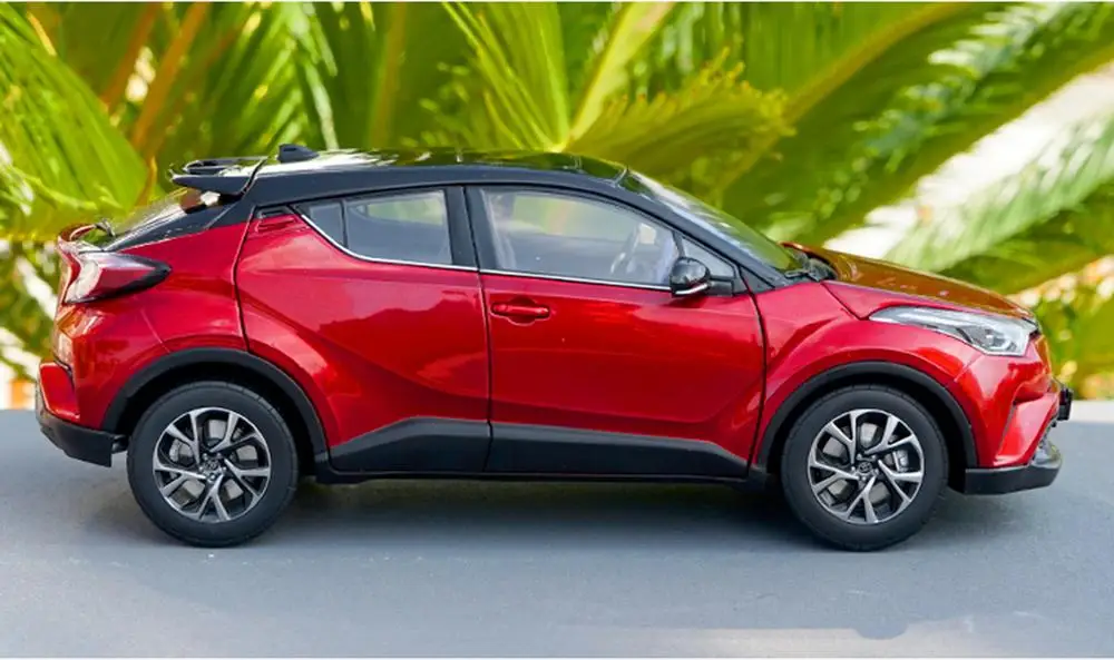 1/18 весы Toyota C-HR CHR красный/черный литье под давлением автомобиля модельные игрушки, коллекционные подарок NIB
