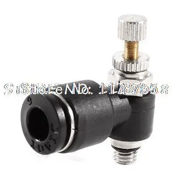 

5mm Threaded 6mm Tube Air Flow Speed Controller Valve Quick Joint Coupler