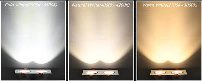 Dimmable high quality LED COB Spotlight Ceiling lamp AC85-265V 14W 18W 24W Aluminum recessed downlights square led panel light