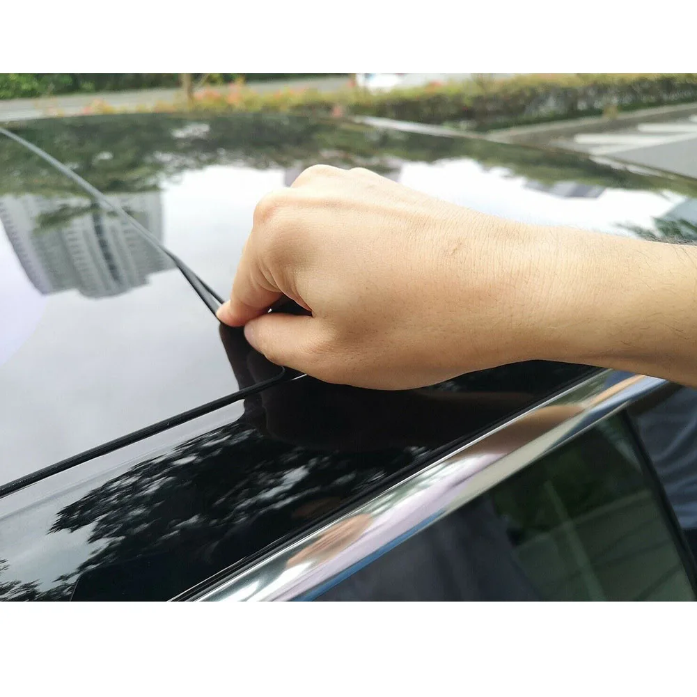 Стайлинг звук устранение уплотнения полосы наружное окно силикон легко наносить Автомобильная панорамная крыша Шумоподавление для Tesla модель 3