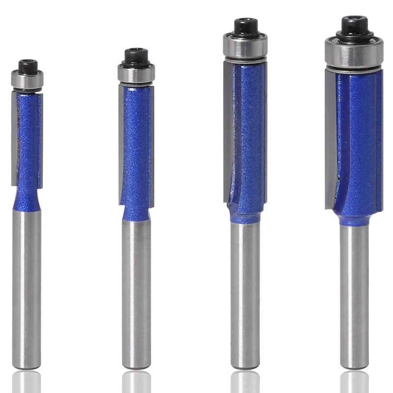 4 Pcs 1/4 Inch Handle Straight Edge Knife Set Woodworking Cutting Tool