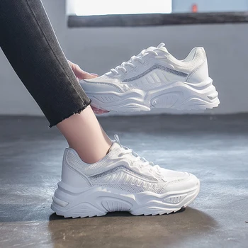 

High quality Sneakers Women Outdoor Running shoes Walking shoe Cushioning platform Breathable filas shoe zapatos de mujer