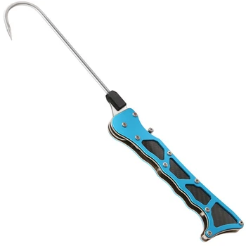 

Foldable Outdoor Fish Grip Portable Telescopic Sea Fishing Gaff Stainless Steel Lip Spear Hook Gripper Tackle
