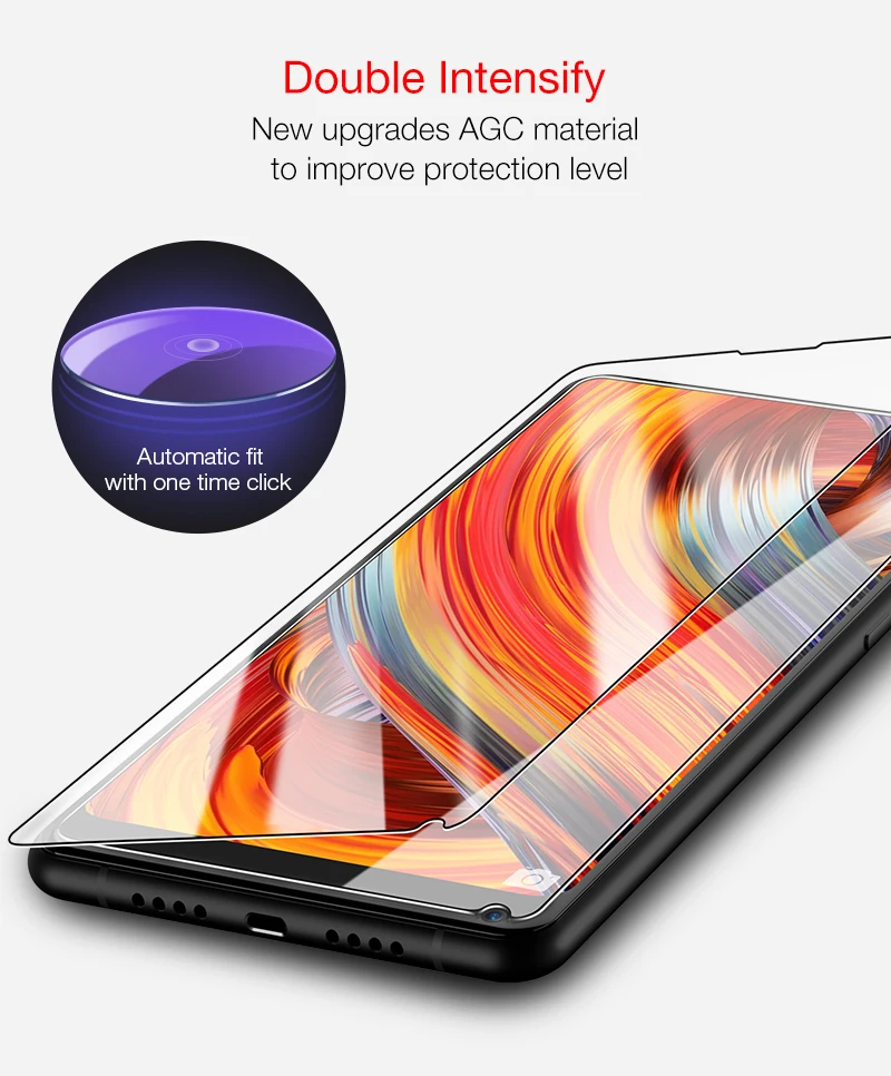 Закаленное стекло для Xiaomi mi8 9 se 10 pro 6 mix 2 2s 4D HD прозрачная Защита экрана Redmi Note 7 k20 9t |